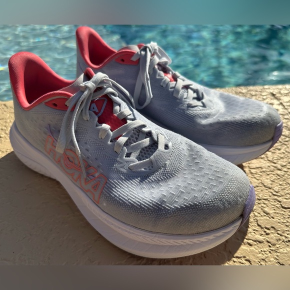 Hoka One One Mach 6 Gray Purple Running Shoes Women’s Size 8.5 B in VGC Clean - Picture 2 of 14